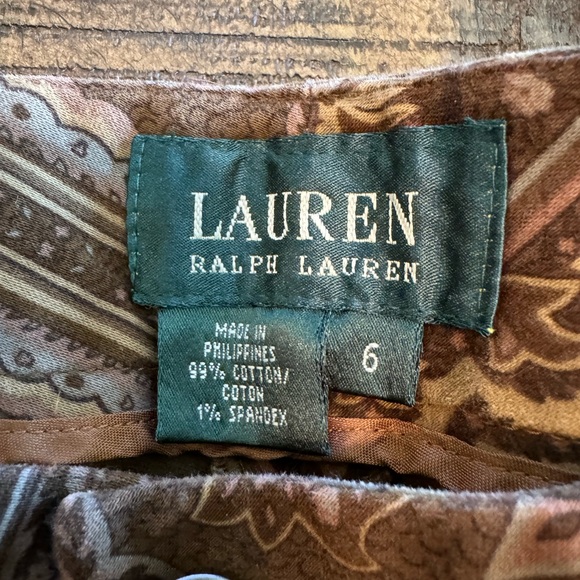 Womens Vintage Pants Paisley Lauren Ralph Lauren Size 6 - Picture 6 of 10